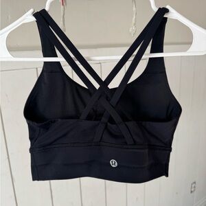 lululemon athletica Black Cross-Back Sports Bra